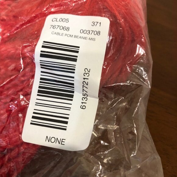Loft Red Holiday Red Beanie Hat NWT - Picture 7 of 10